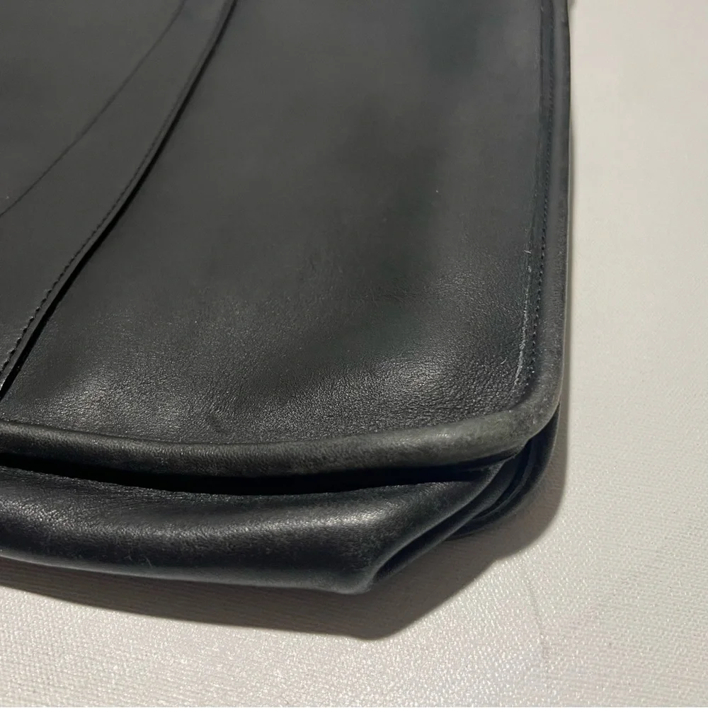 Coach vintage embassy briefcase black leather 5283